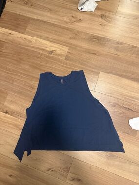 FP Movement by Free People Navy Cropped Muscle Tank